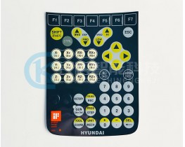 HYUNDAI現(xiàn)代機(jī)械手示教器TP510按鍵膜 英文版